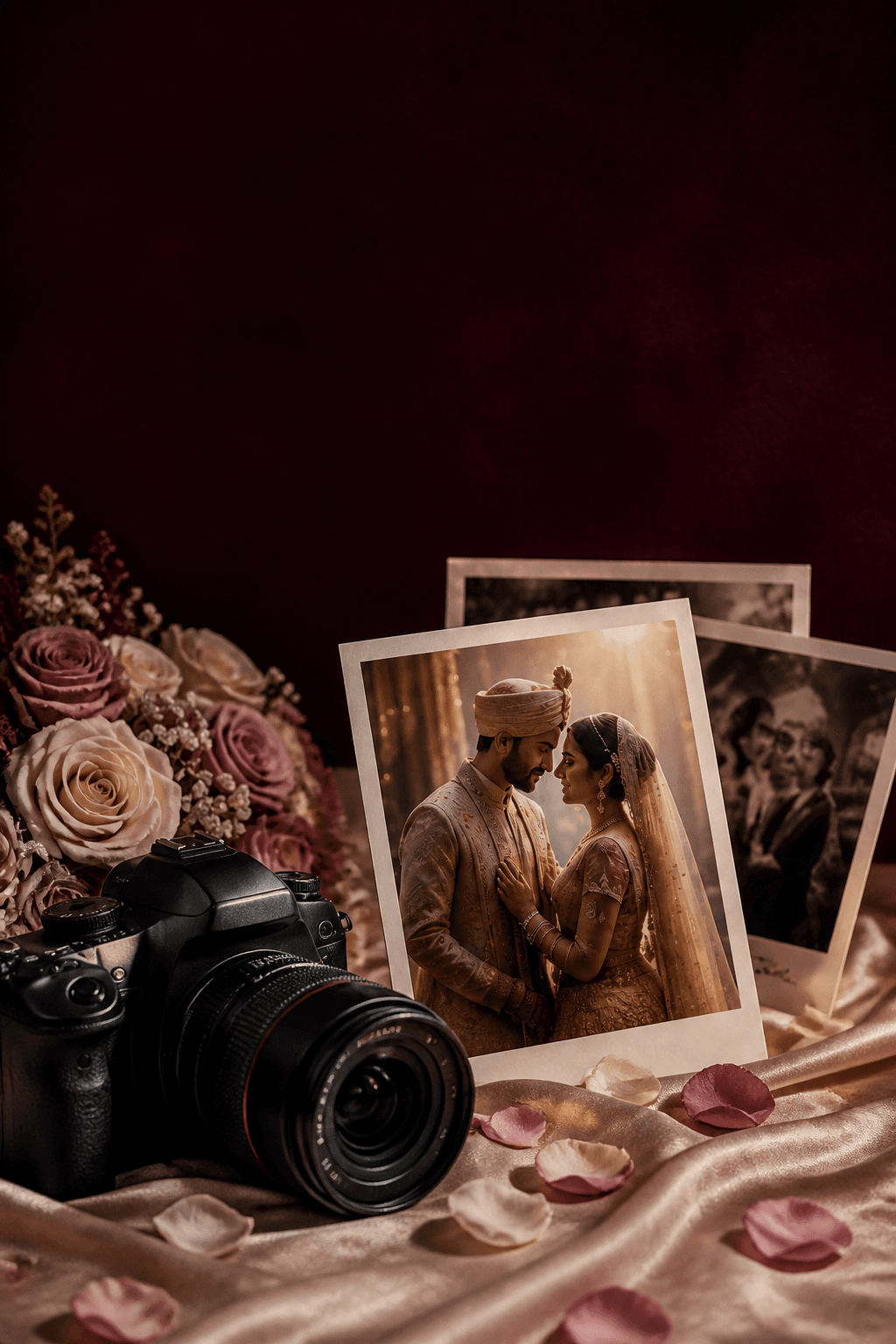 A photographer working a wedding.